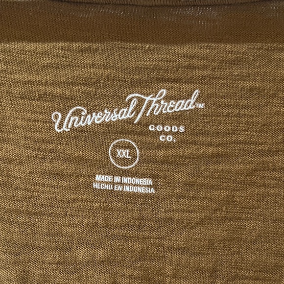 Universal Thread Brown Ruffle Sleeve Top - Picture 2 of 3